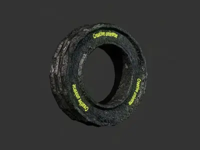 Wheel tire 3D model