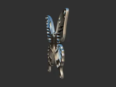 Pendant Butterfly Free 3D print model