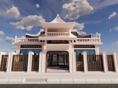 creative traditional structure Free 3D model