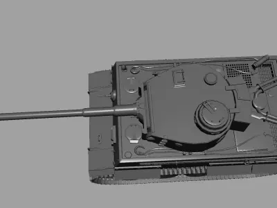 King Tiger Tank 3D model