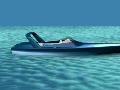 Phazer 38 Cigarette Boat V07 3D model