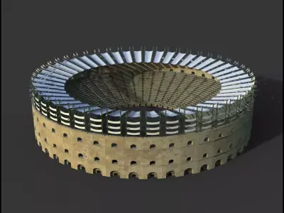 Gladiator Arena Low-poly 3D model