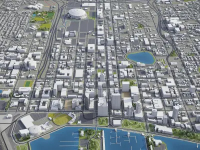 St Petersburg Low-poly 3D model