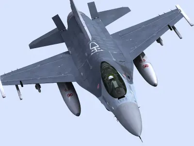 F-16 General Dynamics 3D model