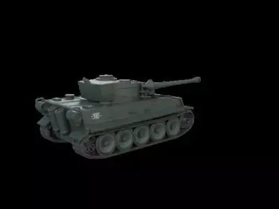 1959 German Heavy Tank Tiger 3D Model 3D print model