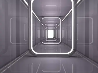 Sci Fi Corridor 3D model 173