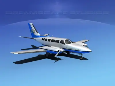 Cessna 404 Titan Southwest Tours 3D model