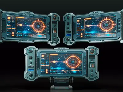 Sci-Fi Monitor Panel  3D model