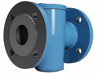 Basket Filters - DIN Flanged Ends 3D model