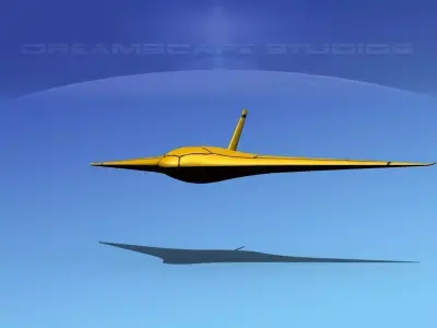 Z-Ray Underwater glider Low-poly 3D model