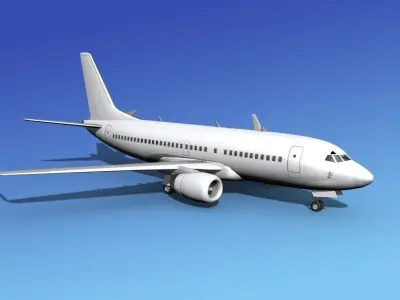 Boeing 737-700ER Unmarked 3 3D model