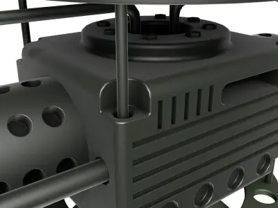 Automatic turret 3D model