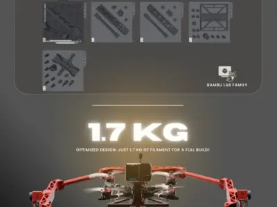 DIY Drone Gyro Kit for Hobbyists Schools and Engineers 3D print model