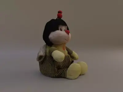 Plush Bee 3D model