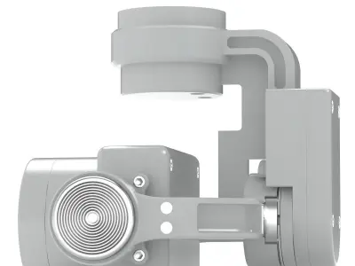 Camera Gimbal DJI Phantom 4 PRO Low-poly 3D model