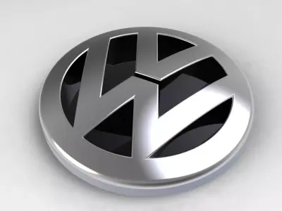 Volkswagen Logo Free 3D model