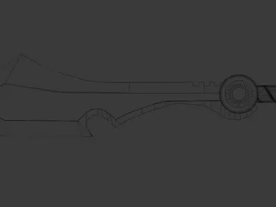 Stone sword 3D model