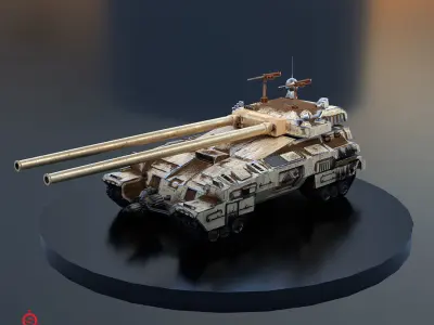 Multipurpose Wepone Low-poly 3D model