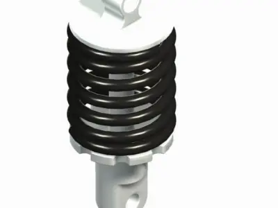 Rear shock absorber Free 3D model