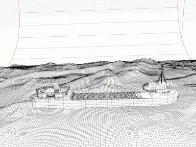 Edmund Fitzgerald Freighter 3D model