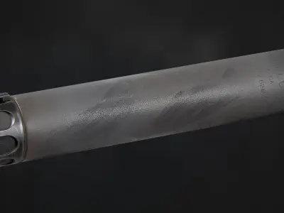 Surefire SOCOM300 SPS Suppressor Low-poly 3D model