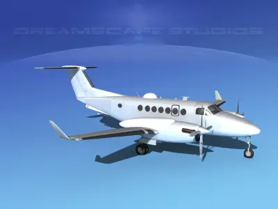Beechcraft MC-12W Liberty Bare Metal 3D model