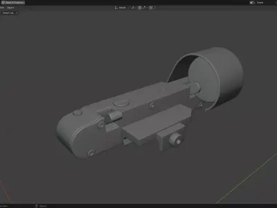 OPK Reflex Sight highpoly 3D model