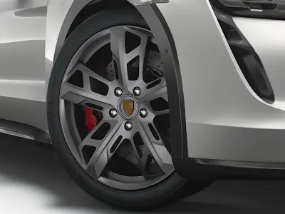 Porsche Taycan Cross Turismo 2022 wheel 3D model