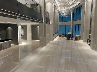 The Hotel Lobby 2 3D model