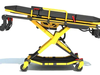 Ambulance Stretcher Trolley 3D model