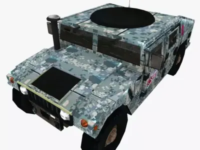 Hummer HMMWV Free low-poly 3D model