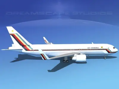 Boeing 767-300 Air Zimbabwe 3D model