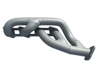 3D Exhaust Manifolds of Engine 633 3D model