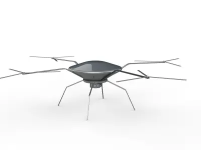 drone  Low-poly 3D model