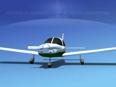 Piper PA-28-235 Cherokee  V10 3D model