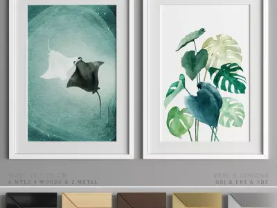 Art Frame A45 Low-poly 3D model