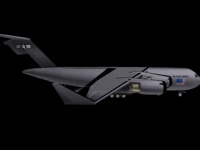 c-17 globemaster III Low-poly 3D model