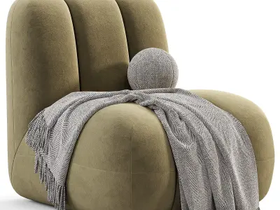 Toe Chair Smoked Sand Free low-poly 3D model