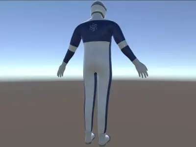 Pilot Low-poly 3D model