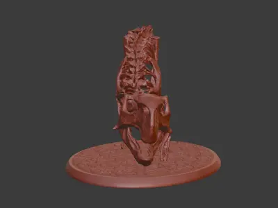 Fossil Psittacosaurus 3D print model