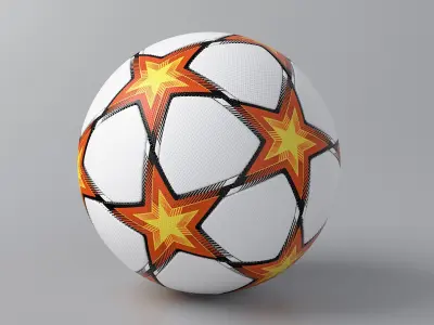 Soccer Ball Stars Shifted 3D model