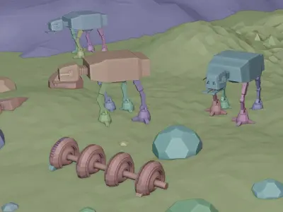 star wars Free low-poly 3D model