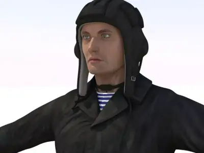 Soviet Crewman 3D model