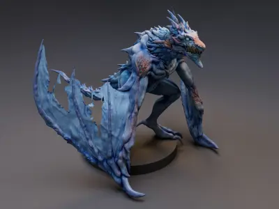 Winter Dragon 3D model