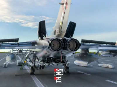 Tornado GR1 Low-poly 3D model