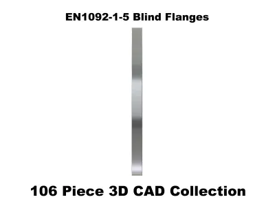 EN1092-1-5 Blind Flanges 3D model