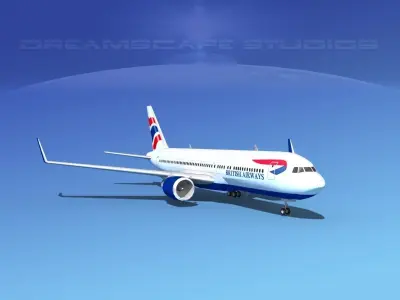 Boeing 767-300 British Airways 3D model