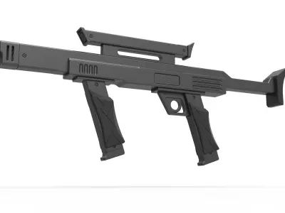 Security blaster rifle from the movie Lost in space 1998 3D model