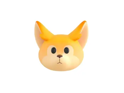Prop166 Fennec Head 3D model