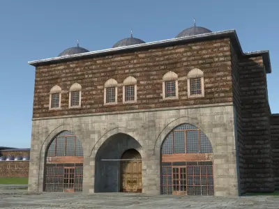 Old Covered Bazaar 3D model